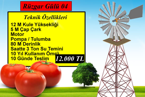 Macıroğlu Rüzgar Gülü Sulama Sistemi
