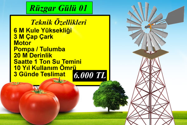 Macıroğlu Rüzgar Gülü Sulama Sistemi