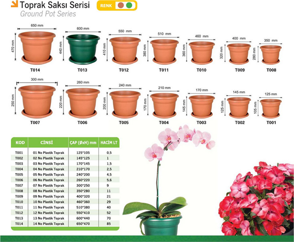 toprak saksı serisi